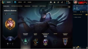 Conta League of Legends nível 181/513 skins e muito + LOL