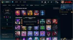Conta League of Legends nível 181/513 skins e muito + LOL