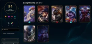 Conta LOL lvl 239, prata IV, com 84 skins - League of Legends