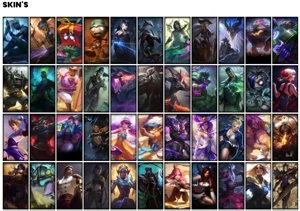 Conta bronze 3 com 133 Champs e 102 Skins - League of Legends LOL