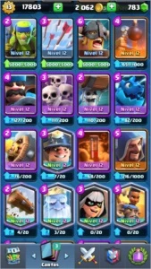 conta clash royale level 13