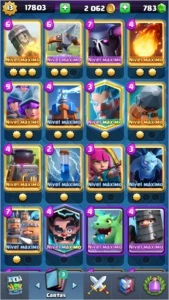 conta clash royale level 13
