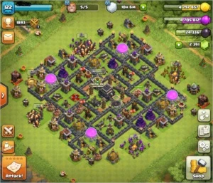 VILA CV 9 FULL promoção imperdível!! - Clash of Clans
