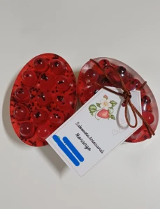 Sabonete Artesanal Morango 120g - Extrato de Pepino e Mel - Artesanato e Personalizados