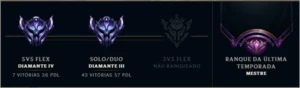 CONTA LOL -  DIAMANTE III (197 SKINS) - League of Legends