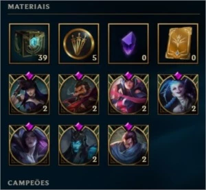 CONTA LOL -  DIAMANTE III (197 SKINS) - League of Legends