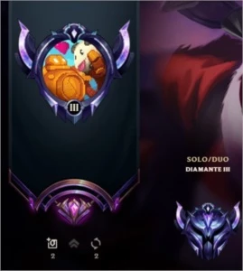 CONTA LOL -  DIAMANTE III (197 SKINS) - League of Legends
