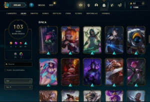 Fullacesso - Conta De 2016 - 103 Skins - Level 284 - 108 Cam - League of Legends LOL