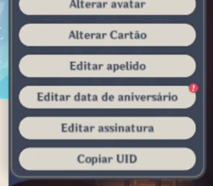 Conta AR 45, XP estacado, Hutao e Tartaglia, Lança de jade - Genshin Impact