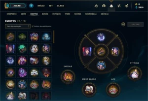 Conta bronze 4 com 35 Champs e 13 Skins + 4 Fragmentos - League of Legends LOL