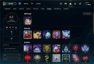 Conta bronze 4 com 35 Champs e 13 Skins + 4 Fragmentos - League of Legends LOL
