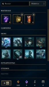 platina I sem chances de ban varias skins para encantar - League of Legends LOL