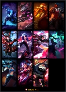 Conta no lol - Varias Skins, 64 campeões - Bronze 1 - League of Legends