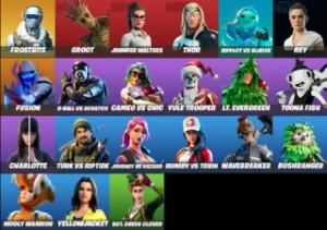 Fortnite 21 Skins - Groot,Thor - Full acesso PC,XBOX,PS4/5..