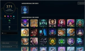 Conta LOL lvl 330 412 Skins Todos Campões MMR BOM - League of Legends