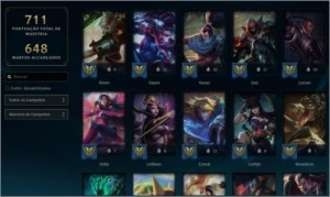 Conta LOL lvl 330 412 Skins Todos Campões MMR BOM - League of Legends
