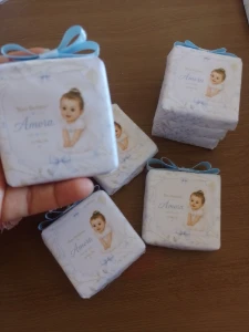 Sabonete Artesanal Batizado personalizado - Artesanato e Personalizados