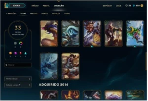 Conta de league of legends platina LOL