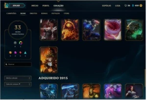 Conta de league of legends platina LOL
