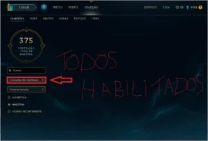 conta plat 3 - League of Legends LOL