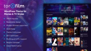 Torofilm - Tema Wordpress Para Sites De Filmes Online