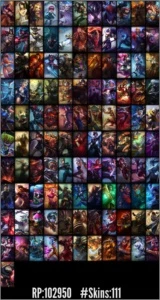 Conta Lol d4 ,111skins ,11 page runes - League of Legends