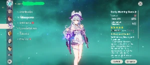 Conta genshin impact AR/Level 50 (Sigewinne e Mizuki)