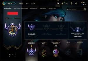 CONTA LOL DIAMANTE 4 - LEAGUE OF LEGENDS