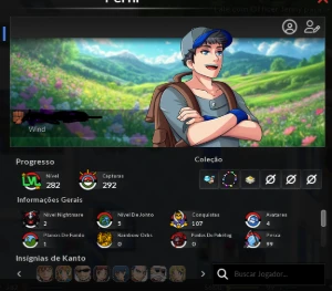 Conta Pokexgames Server Wind Level 282 gardestrike PXG