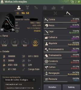 Vendo Conta (Não Steam) 735Gs - Black Desert