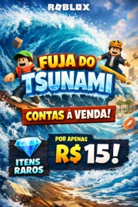 Contas Top – Fuja Do Tsunami! - Roblox