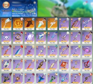 Conta Ar 59 End Game 18 5 Star 5 Armas 5 Star Genshin Impact