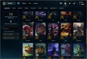 Conta platina 4 com 5 skins e 32 champs - League of Legends LOL