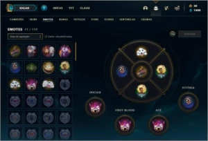 Conta platina 4 com 5 skins e 32 champs - League of Legends LOL