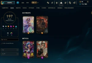 Conta valorant + LOL + TFT Beta fechado 4K gastos pacotes un