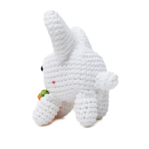 Coelho Branco Cenoura Amigurumi - Artesanato e Personalizados
