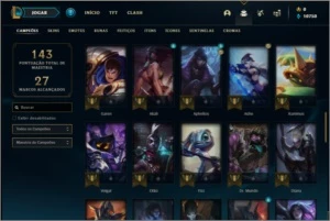 Conta prata 4 com 22 skins e 62 champs - League of Legends LOL