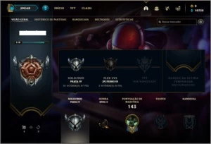 Conta prata 4 com 22 skins e 62 champs - League of Legends LOL