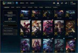 Conta prata 4 com 22 skins e 62 champs - League of Legends LOL