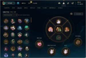 Conta lol possui 116 champion, 71 skins,email pode  trocar. - League of Legends