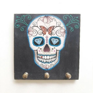Porta Chave Caveira Mexicana #1 - Artesanato e Personalizados