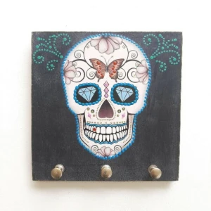 Porta Chave Caveira Mexicana #1 - Artesanato e Personalizados