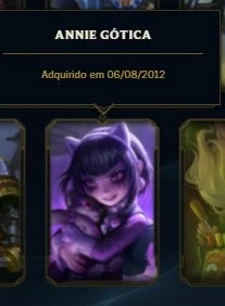 conta com KAYLE JUIZA / RAMMUS REI / ANNIE GOTICA - League of Legends LOL