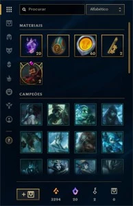 Conta Mestre - League of Legends LOL