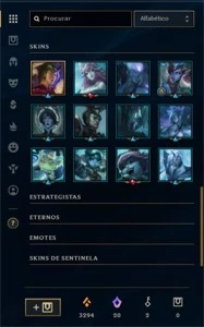 Conta Mestre - League of Legends LOL