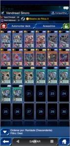 Conta Yugioh Duel Links Deck Vendread - Outros