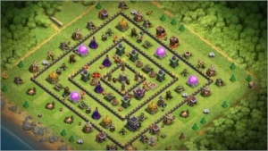 Vila Clash of Clans Cv 9 Full Mato