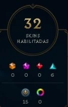 Conta PII - 32 skins - League of Legends LOL