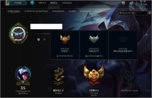 Conta Lol - Gold 1 Flex - 26 Campeoes - 6 Skins - League of Legends
