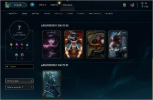Conta Lol - Gold 1 Flex - 26 Campeoes - 6 Skins - League of Legends